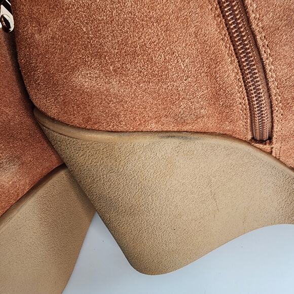 Jessica Simpson Maelyn Suede Shearling Wedge Boots - Picture 10 of 10